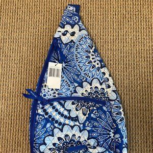 New Vera Bradley Essential Sling Backpack Blue Star Medallion-NWT